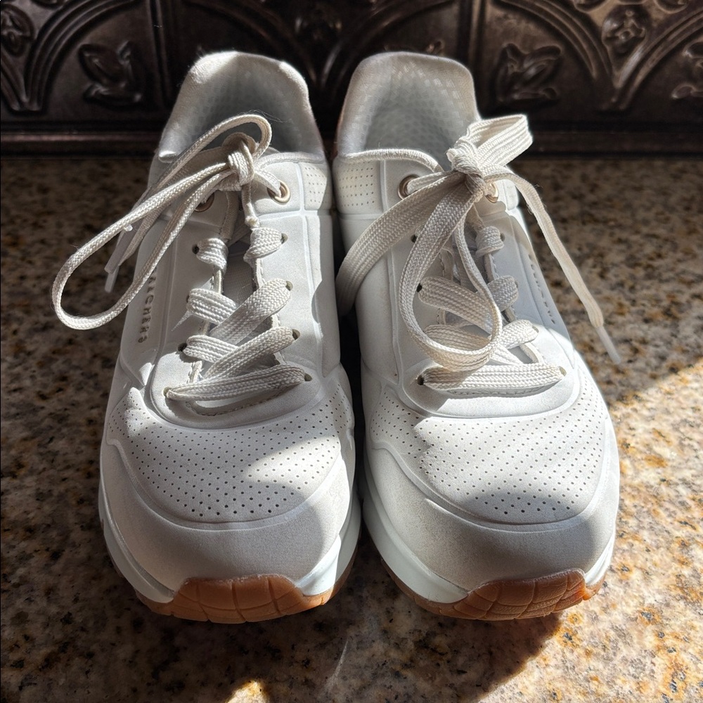 Sketchers White Athletic Sneakers